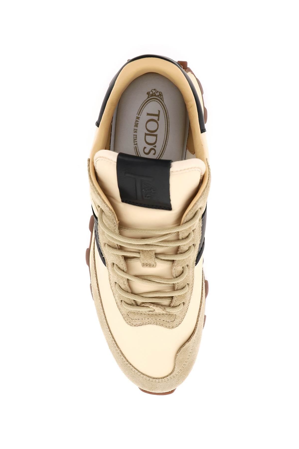 TOD'S suede leather and nylon 1t sneakers