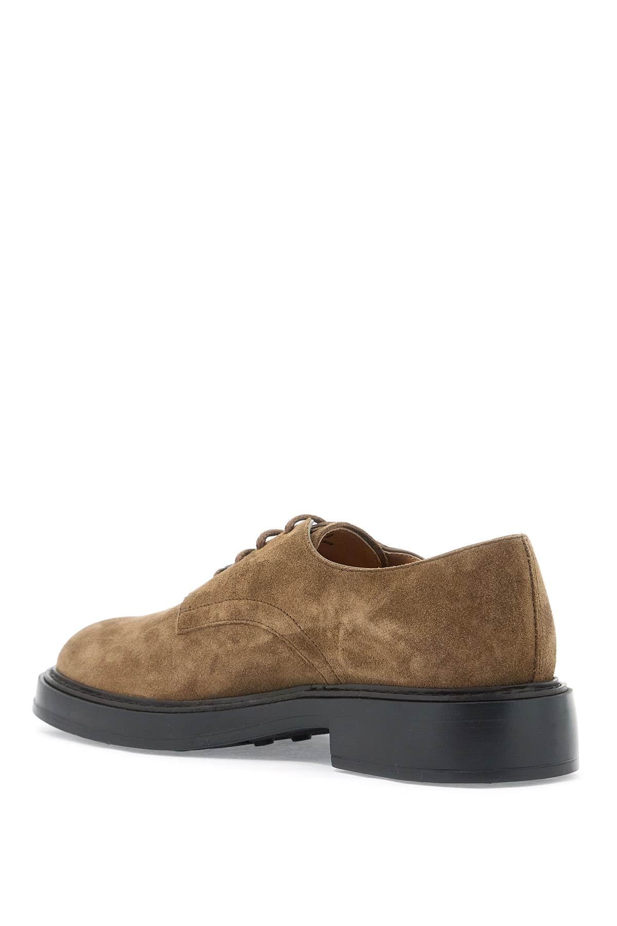 TOD'S suede leather lace-up shoes