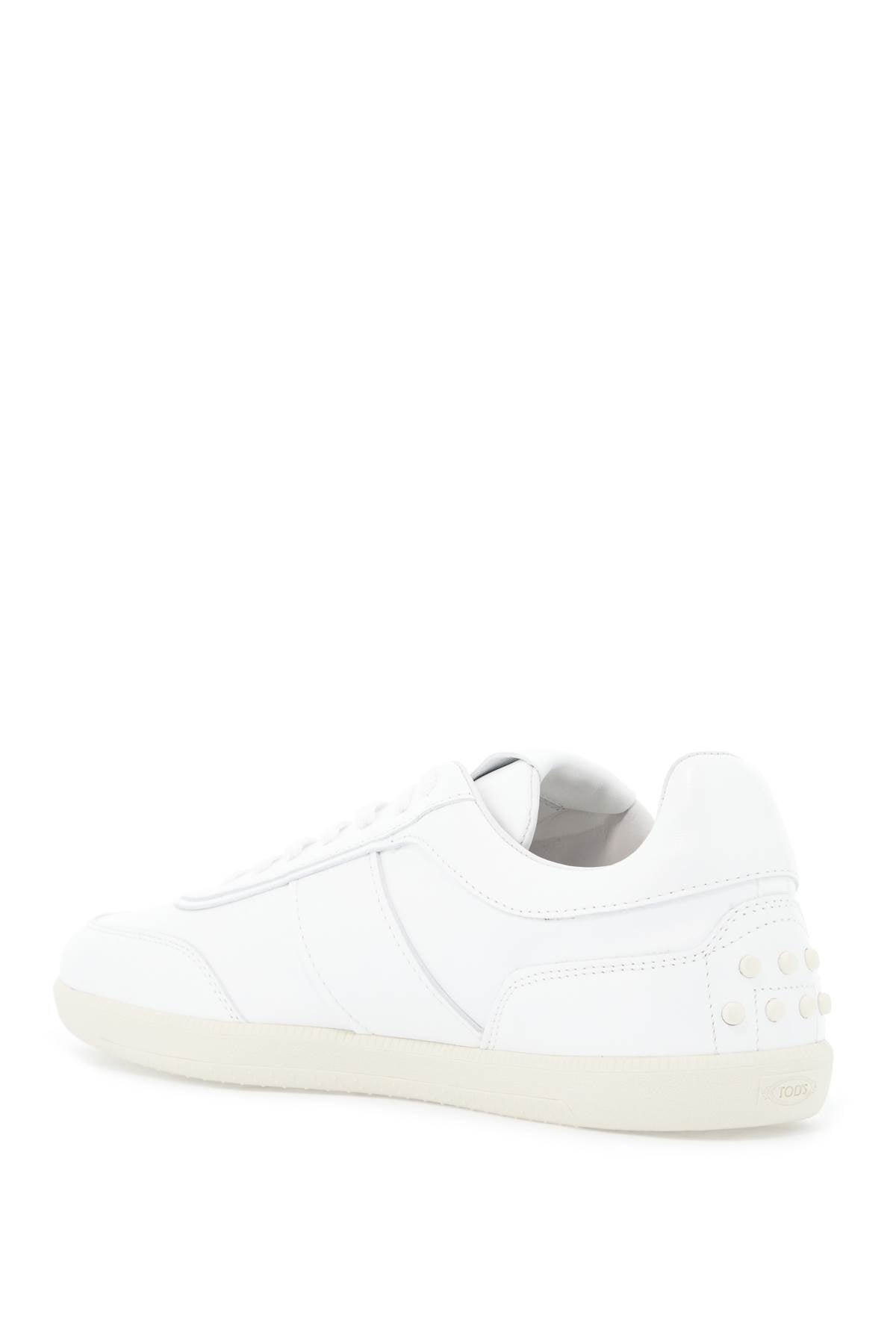 TOD'S leather sneaker tabs with