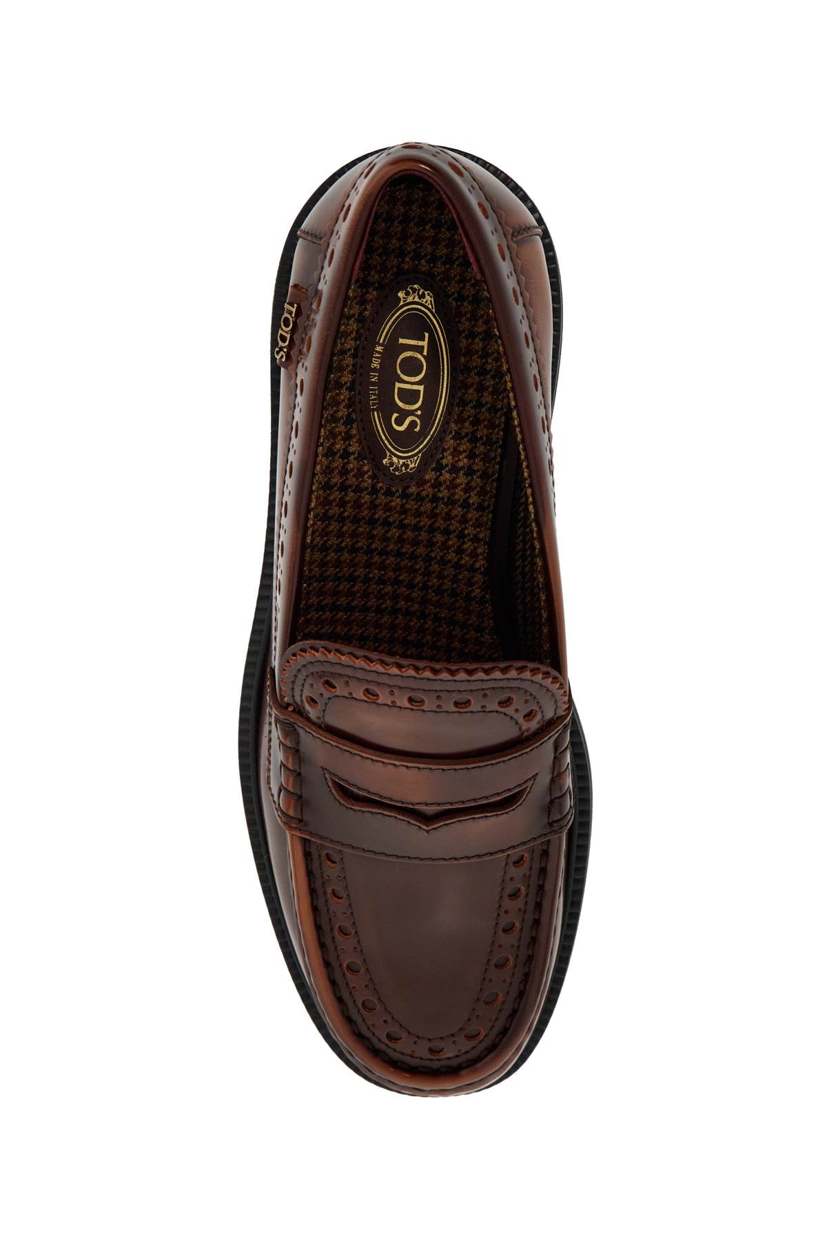 TOD'S leather brogue loafers