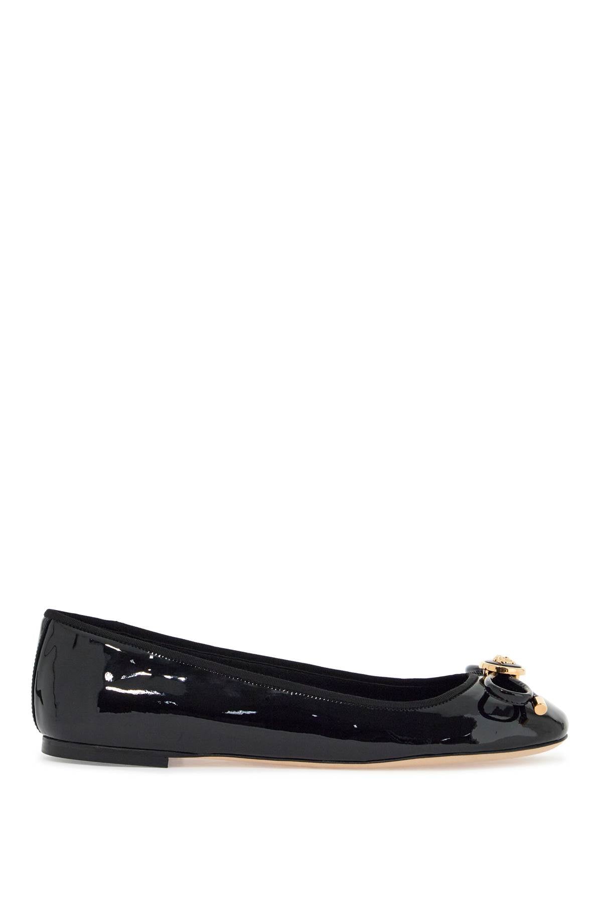 VERSACE opera bow ballet flats
