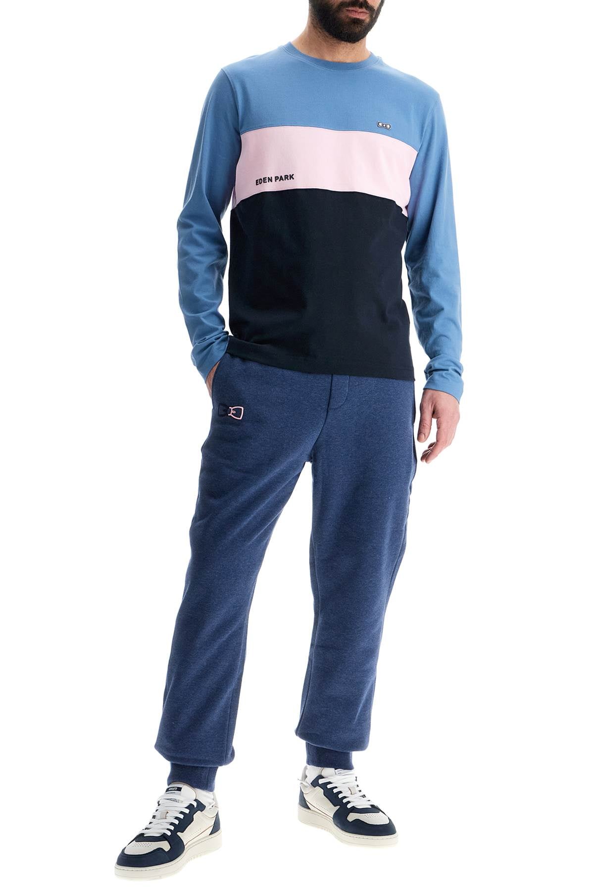 EDENÂ PARK slim fit dark blue cotton jogging pants