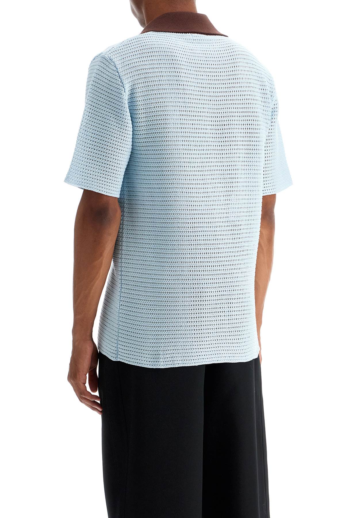 JIL SANDER short-sleeved polo shirt in perfor