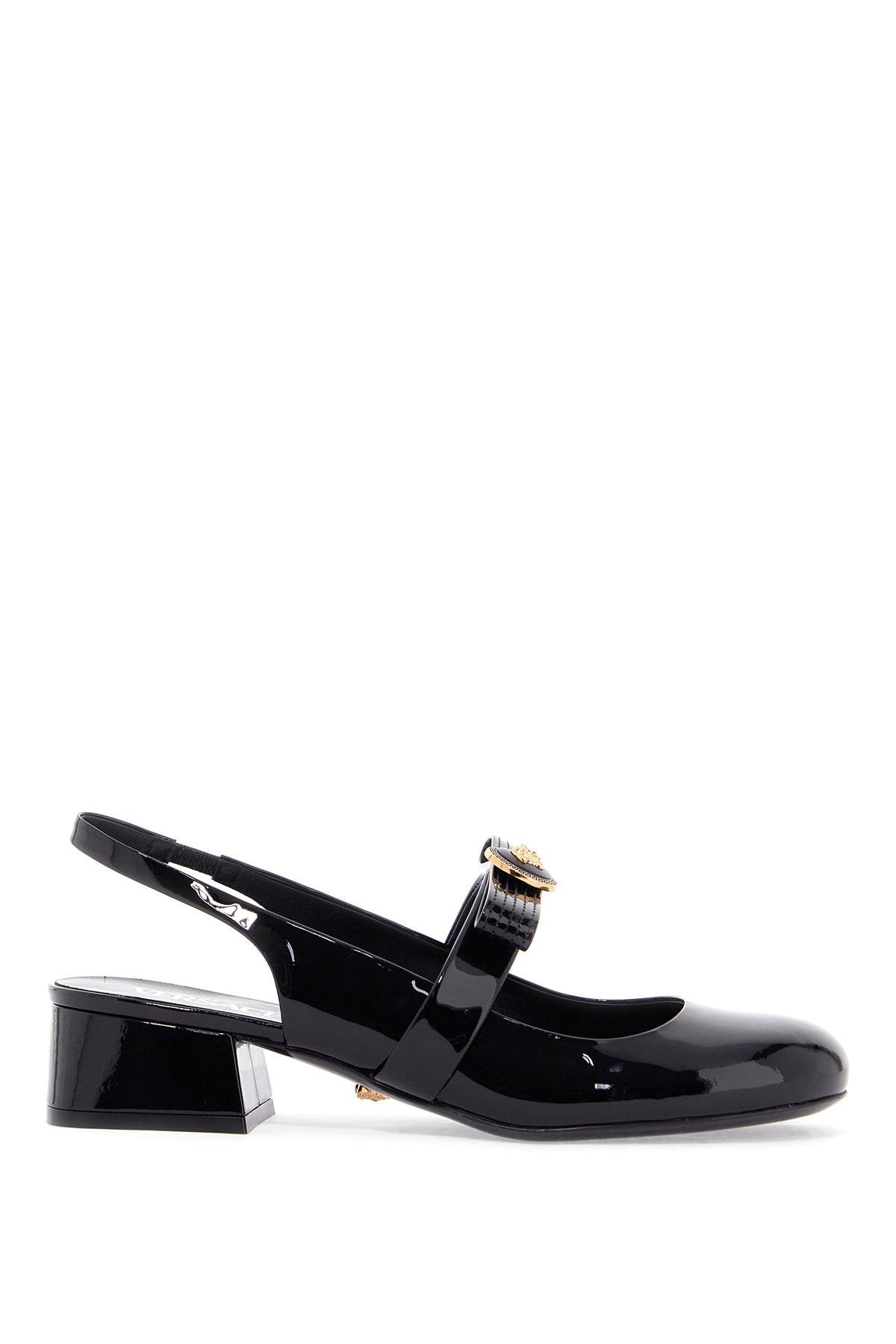 VERSACE gianni ribbon slingback