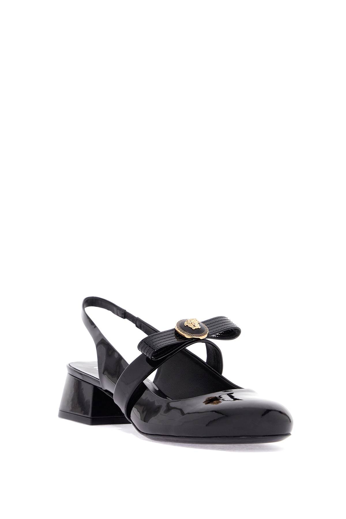 VERSACE gianni ribbon slingback