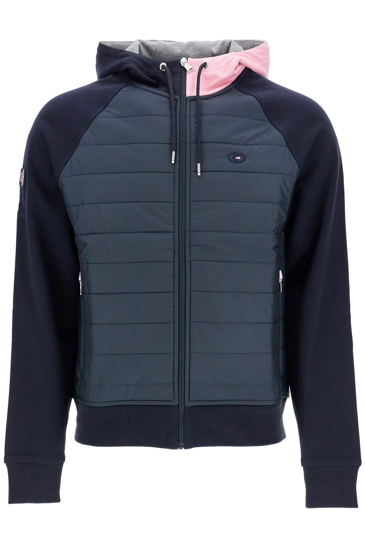 EDENÂ PARK dark blue hoodie with zip, pink and gray hood