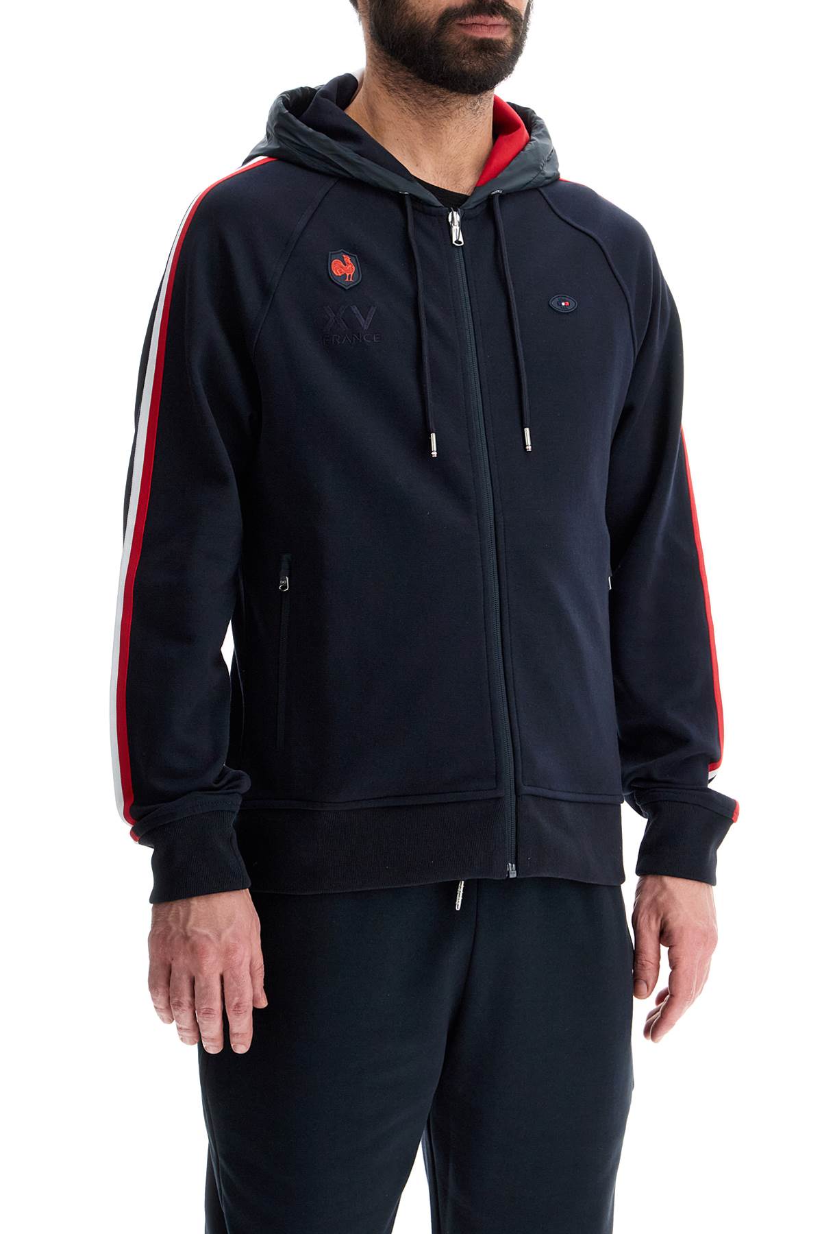 EDENÂ PARK navy blue zip hoodie cotton polyester