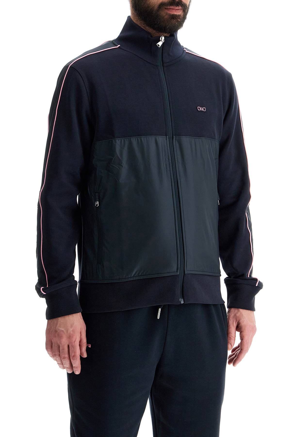 EDENÂ PARK dark blue high collar zip sweatshirt