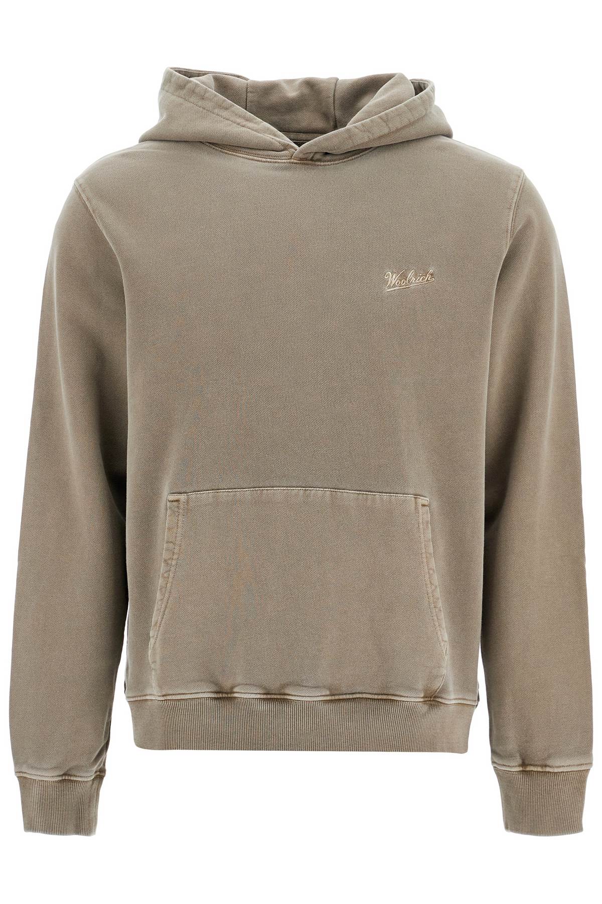 WOOLRICH hooded sweatshirt with tie-d