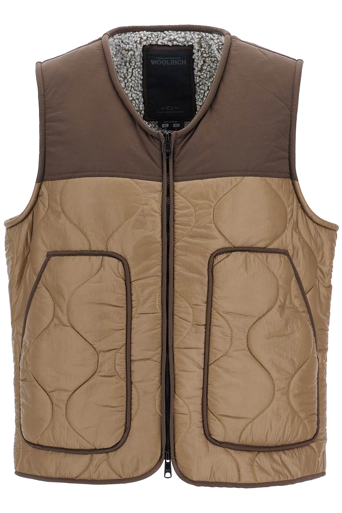 WOOLRICH sherpa-lined vest by todd snyder